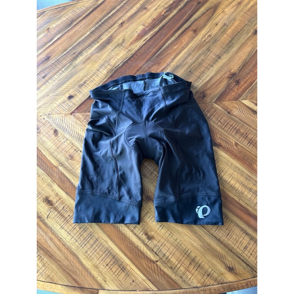 Pearl Izumi Men’s Black Elite Series Cycling Shorts Large Orange Chamois Padded